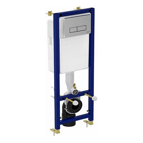 Панель смыва Ideal Standard, для встраиваемого бачка, двойная, хром, W3708AA