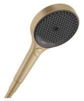 Душевая лейка Hansgrohe Rainfinity 130 3jet EcoSmart, шлифованная бронза, 26865140