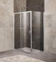 Душевая кабина BelBagno Unique (1000-1000)x800x1900, прозрачное стекло, хромированный профиль, UNIQU
