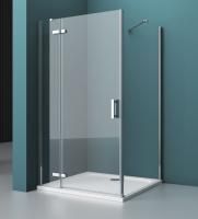 Душевая кабина BelBagno Kraft 800x1000x1950, прозрачное стекло, хромированный профиль, левый, KRAFT-