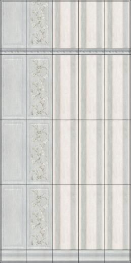 Плитка настенная Kerama Marazzi Кантри Шик 20х50 серый панель 7192