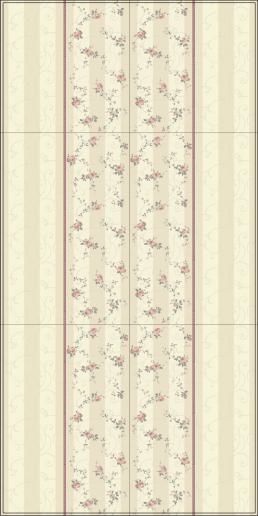 Бордюр Kerama Marazzi Дейра 25х8 Цветы 12068\9
