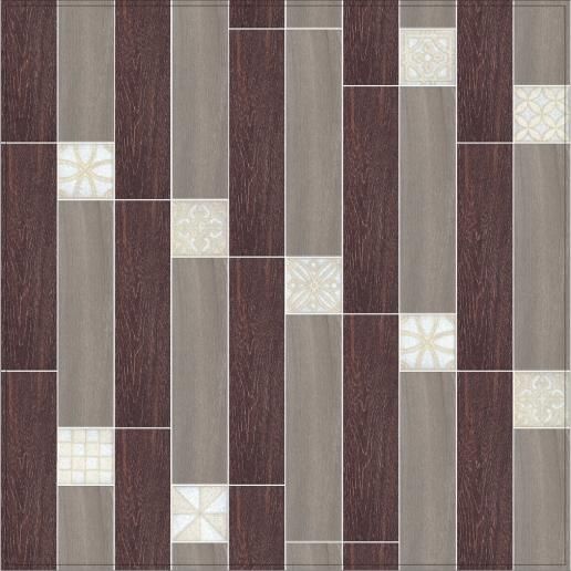 Вставка Kerama Marazzi Амальфи орнамент коричневый 9,9х9,9 STG\A405\1266