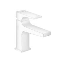 Смеситель для раковины Hansgrohe Metropol 100, со сливным клапаном Push-Open, белый матовый, 3250070