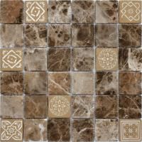 Мозаика Art Stone Art Emperador dark MAT (48x48x8), 300x300x8