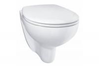 Унитаз подвесной Grohe Bau Ceramic, безободковый, с сиденьем микролифт, альпин/белый, 39351000
