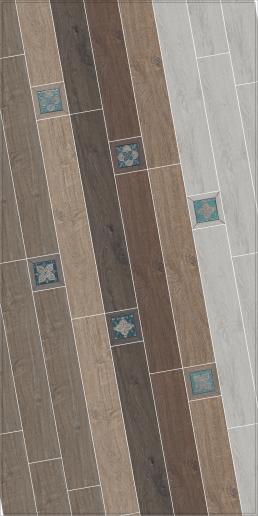 Вставка Kerama Marazzi Меранти 13х13 венге мозаичный ID60