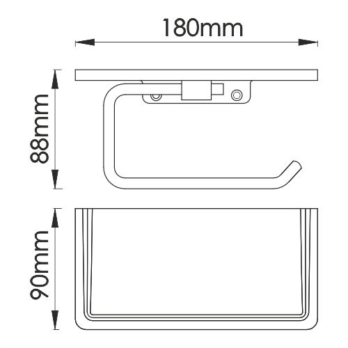 Держатель туалетной бумаги WasserKRAFT , K-1325