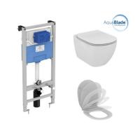 Промо-набор 3 в 1 Ideal Standard: Инсталляция ProSys + Подвесной унитаз с сиденьем и крышкой TESI Si