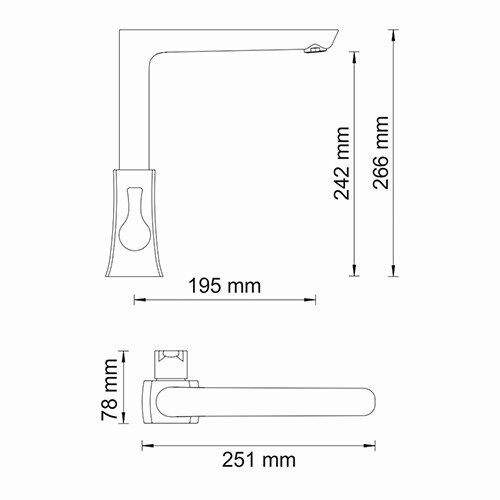 Смеситель для кухни WasserKRAFT Berkel 4800, 4807