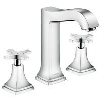 Смеситель для раковины Hansgrohe Metropol Classic 160, со сливным гарнитуром, хром, 31307000