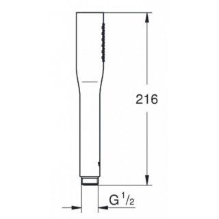 Ручной душ Grohe Euphoria Cosmopolitan с ограничением расхода воды, хром, 27400000