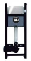 Комплект: инсталляция Oli Expert Total Black LE, мех. панель слива Slim Della хр.гл., 886668SDOO
