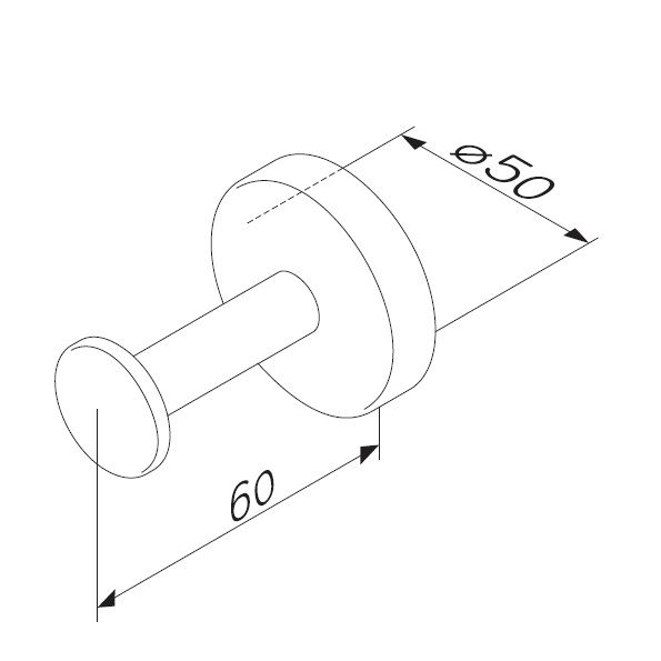 Крючок для халата AM.PM Inspire 2.0, хром, A50A35800