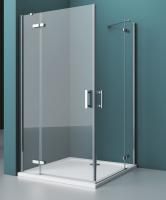 Душевая кабина BelBagno Kraft 90x80 прозрачное стекло, хром левый, KRAFT-AH-22-90/80-C-Cr-L