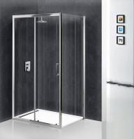 Душевая кабина BelBagno Uno 1200x800x1850, прозрачное стекло, хромированный профиль, UNO-AH-1-120/80