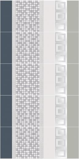 Декор Kerama Marazzi Вилланелла 15х40 Цветы беж MLD\B67\15084