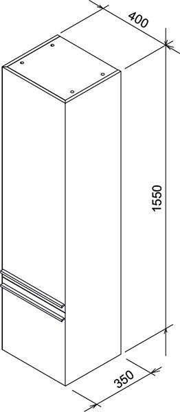 Шкаф-колонна Ravak SB Clear 400