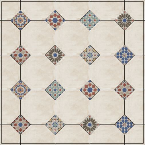 Плитка керамическая напольная Kerama Marazzi Паласио 24x24, VT\A49\SG2432