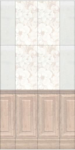 Плитка настенная Kerama Marazzi Абингтон панель беж 30х60 11091TR N