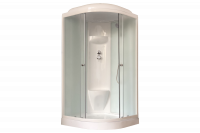 Гидромассажный бокс Royal Bath  100х100х217, белое/матовое стекло, белый профиль, RB 100HK6-WC