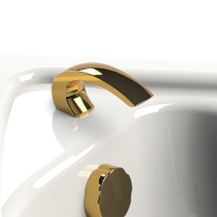 Излив Radomir к смесителю "Линкольн-GOLD" (малый), 1-28-3-0-0-663