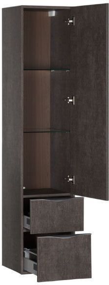 Шкаф-пенал для ванной Aquanet Эвора 40 дуб антик