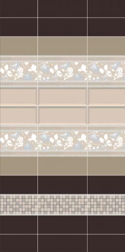 Плитка Kerama Marazzi Вилланелла 15х40 беж грань 15077