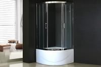 Душевая кабина Royal Bath 90х90х200, прозрачное стекло, хромированный профиль, RB 90BK-T-СН