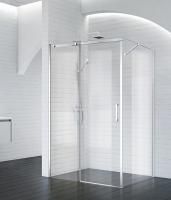 Душевая кабина BelBagno Acqua 1000x900x1950, прозрачное стекло, хромированный профиль, ACQUA-AH-1-10