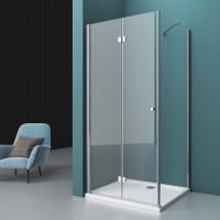 Душевая кабина BelBagno Albano 800x900x1950, прозрачное стекло, хромированный профиль, ALBANO-ASH-1-