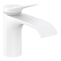 Смеситель для раковины Hansgrohe Vivenis, с донным клапаном, белый матовый, 75010700