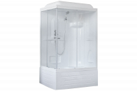 Гидромассажный бокс Royal Bath 120х80х217, прозрачное  стекло, белый профиль, правая, RB 8120BP1-T-R