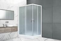 Душевая кабина Royal Bath 120х80х200, матовое стекло, белый профиль, левый, RB 8120НP-C-L