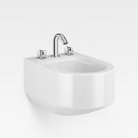 Биде подвесное Armani Roca Baia с 3 отв. под смеситель, белый, 7.3570.C.600.0