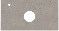 Столешница Kerama Marazzi Magica/Маджика 90 см, серый светлый мат, SG519920RL90Ta2