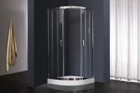 Душевая кабина Royal Bath 100х100х200, прозрачное стекло, хромированный профиль, RB 100HK-T-СН