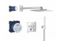 Душевая система Grohe SmartControl с душевым гарнитуром и верхним душем Rainshower SmartActive Cube