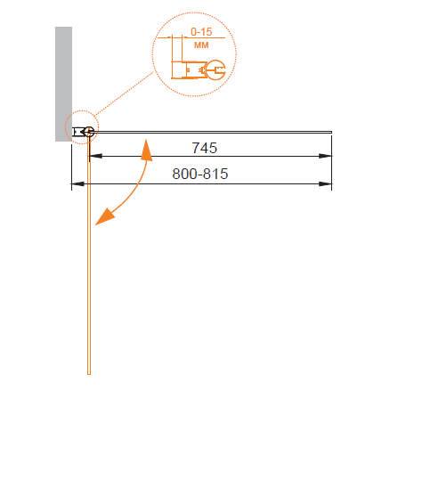 Душевая шторка на ванну Cezares ECO-O-V-1-80/140-P-Cr-R