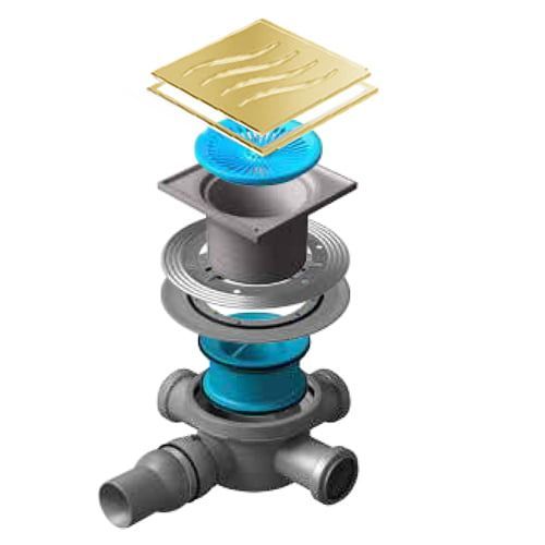 Душевой трап Pestan Confluo Standard Plate 8 10*10 2 в 1 с фланцем, 13702572