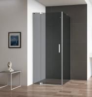 Душевая кабина Cezares Slider  80*80(90)*195 см, серое стекло, хромированный профиль, SLIDER-AH-1-80