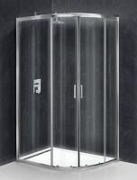 Душевая кабина BelBagno Uno-195 1200x800x1950, прозрачное стекло, хромированный профиль, UNO-195-RH-