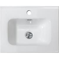 Раковина BelBagno, 51 см, керамическая полувстаиваемая, прямоугольная, белая, BB500/390ETL