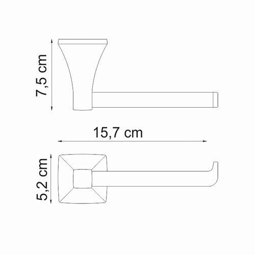 Держатель туалетной бумаги WasserKRAFT Wern K-2500, K-2596