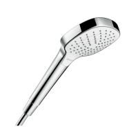 Душевая лейка Hansgrohe Croma Select E 110 Vario EcoSmart, хром/белый, 26813400