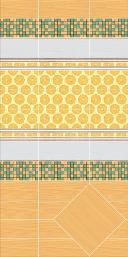 Плитка настенная Kerama Marazzi Салерно 15х40 зеленый 15040