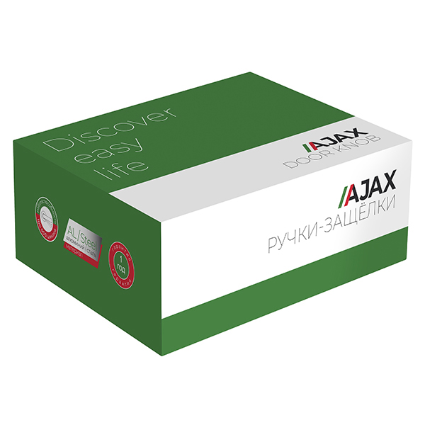 Ручка защелка Ajax DK610 BL-BK (6010 BL-B) (фик.) черный