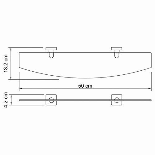 Полка WasserKRAFT Lippe K-6500, K-6524