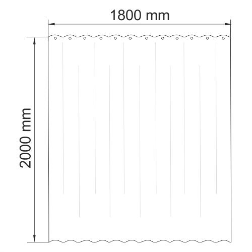 Шторка WasserKRAFT Eidar SC-33000, SC-33301