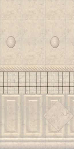 Плитка настенная Kerama Marazzi Белгравия 30х60 панель светлый 11080TR